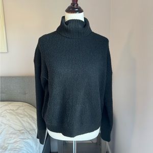 John & Jenn by Line X Revolve Black Annex Ribbed Turtleneck Size S